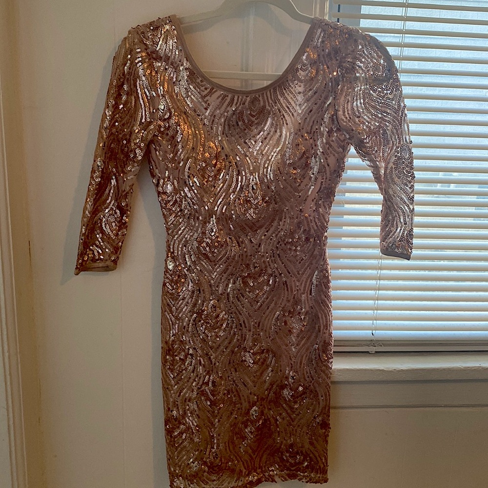 Pink sparkly dress